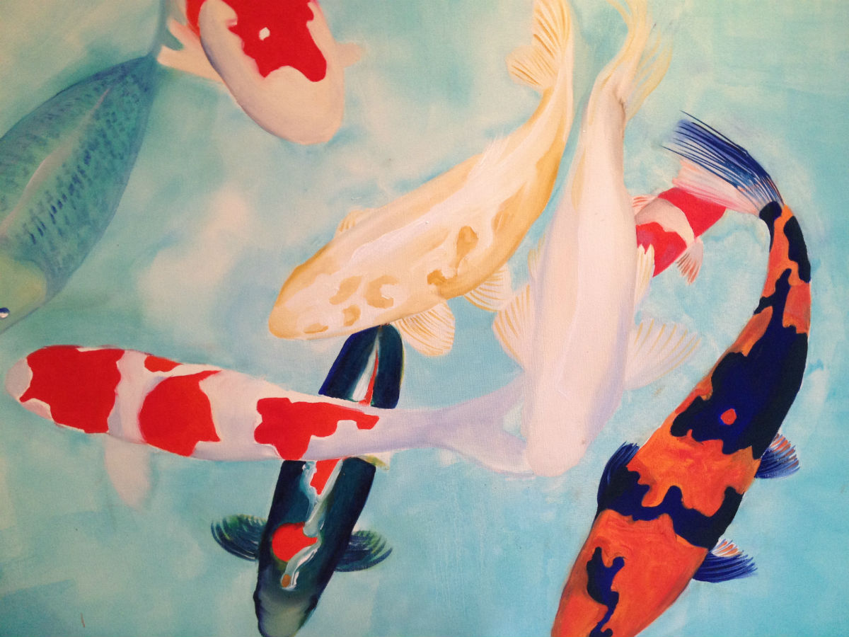 Detail from Big Koi Painting