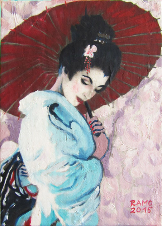 Geisha in White